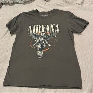 Tight fit nirvana band tee